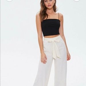 ribbed black crop top